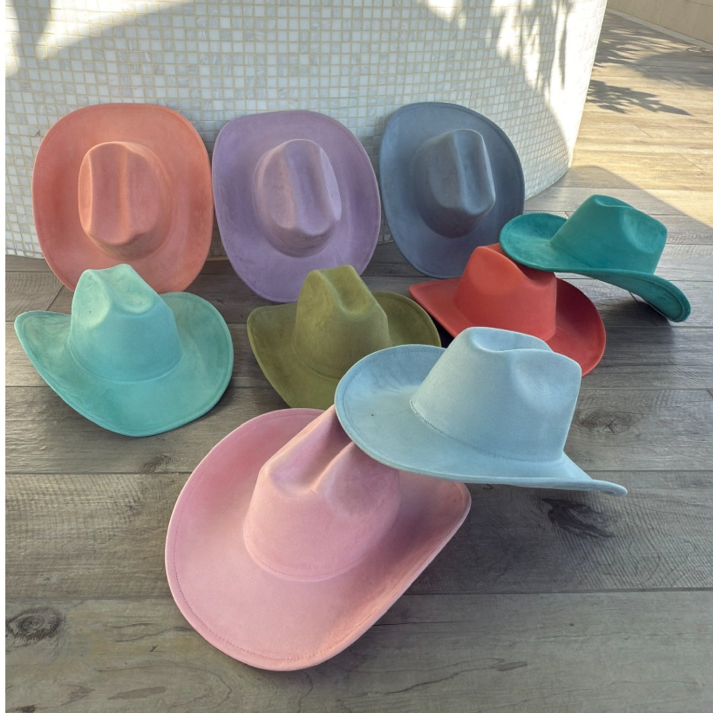 Vegan Suede Cattleman Cowboy Hat