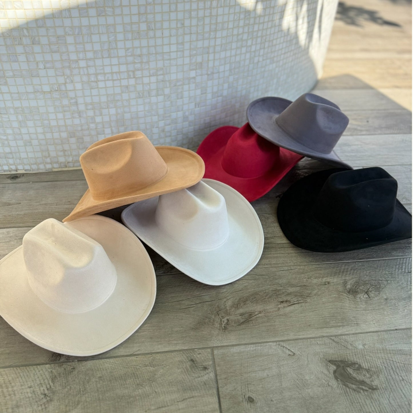 Vegan Suede Cattleman Cowboy Hat