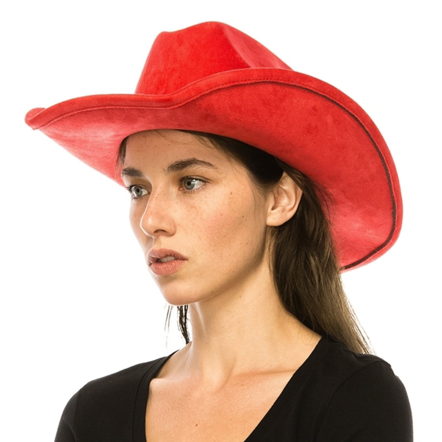 Vegan Suede Cattleman Cowboy Hat