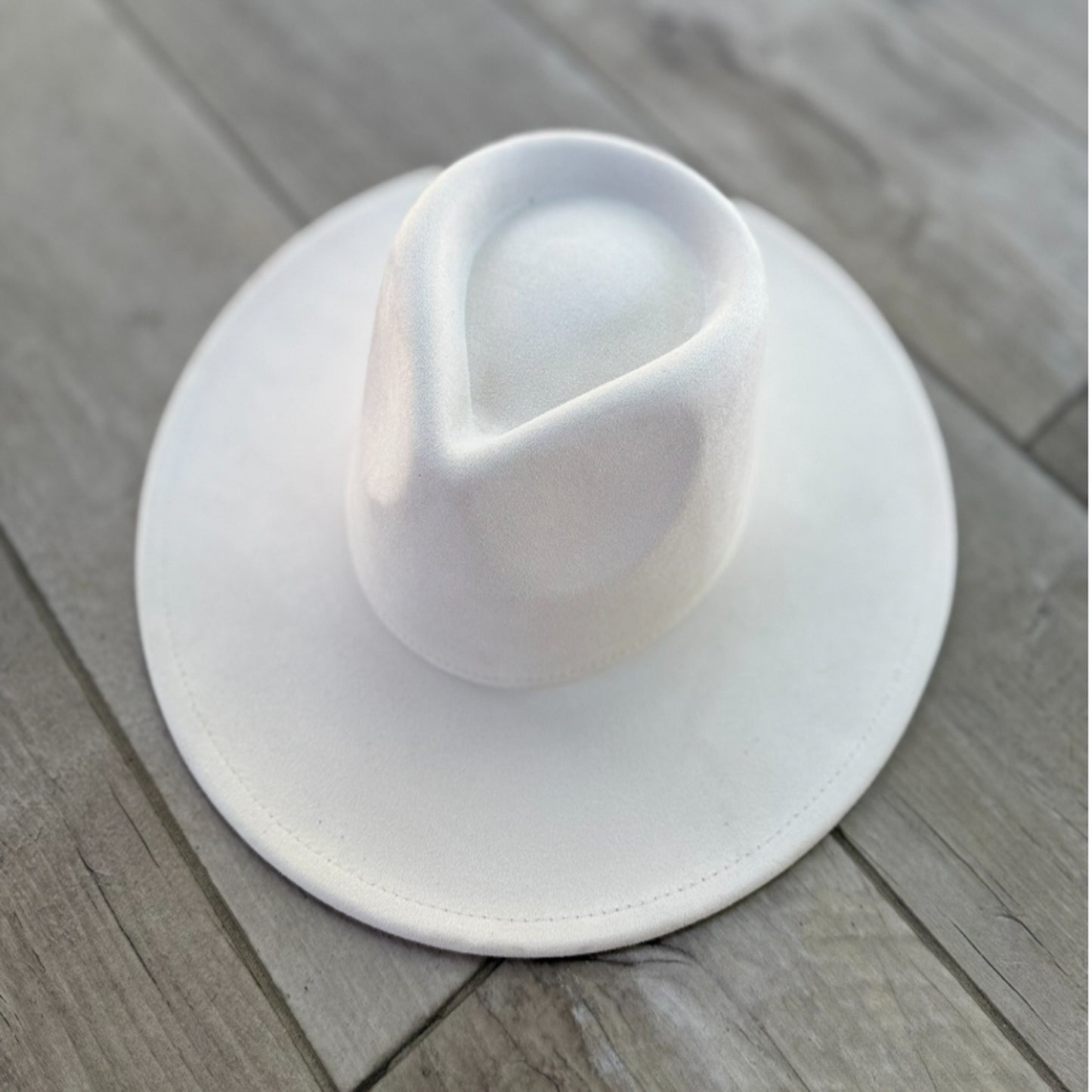 Vegan Suede Wide Brim Rancher Hat