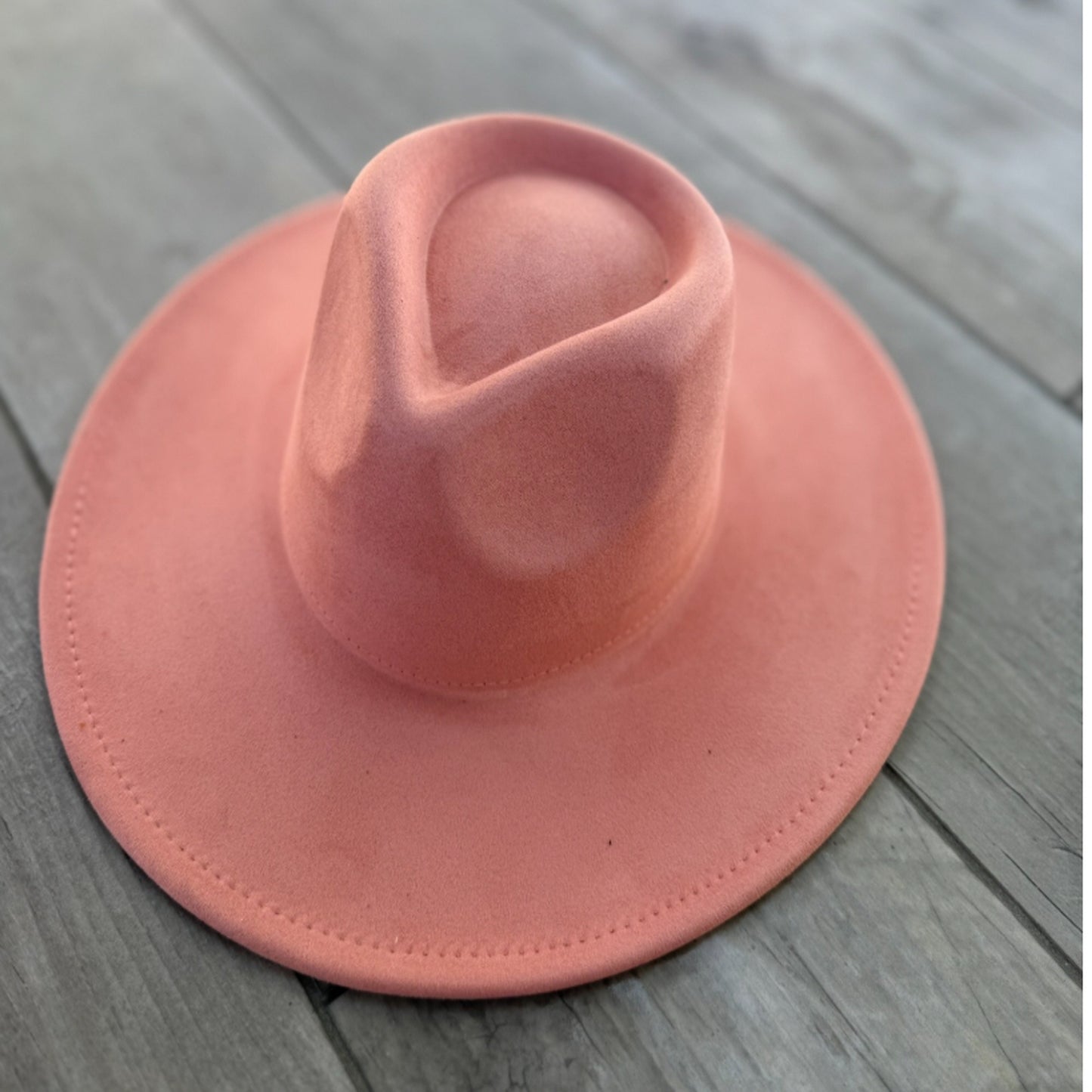 Vegan Suede Wide Brim Rancher Hat
