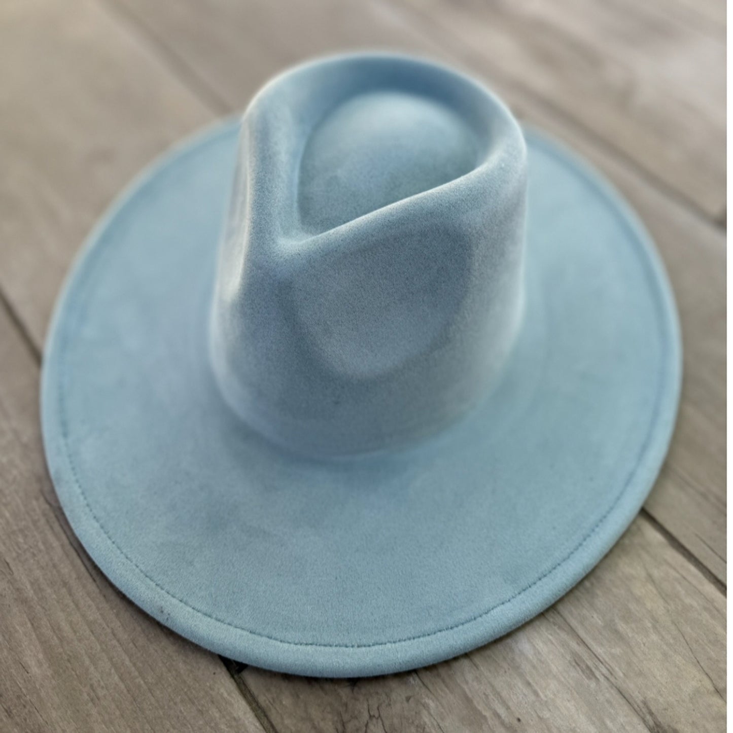 Vegan Suede Wide Brim Rancher Hat