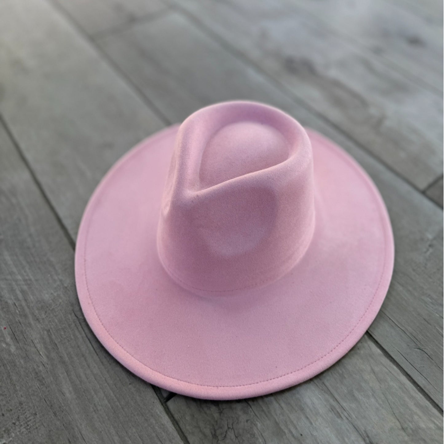 Vegan Suede Wide Brim Rancher Hat