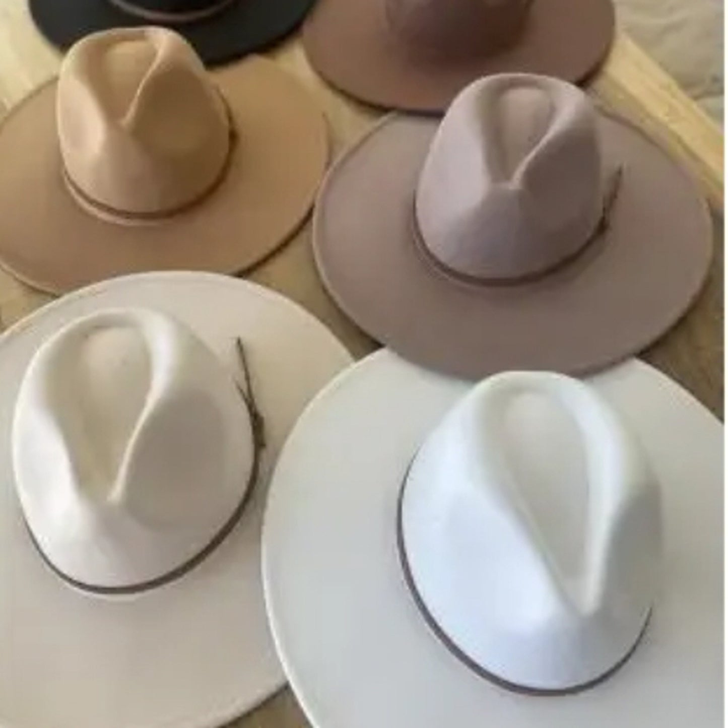 VEGAN FELT FEDORA W/ SKINNY BELT