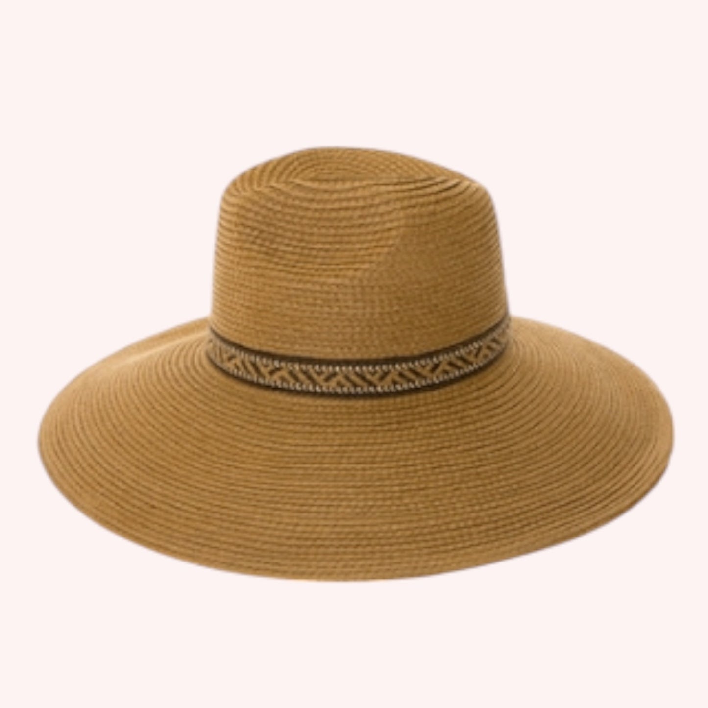 Large Brim Safari Sun Hat β Tribal Band & UPF 50+
