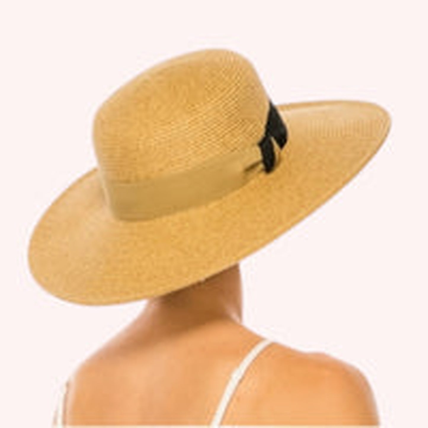 Straw Sun Hat w/ 2-Tone Band