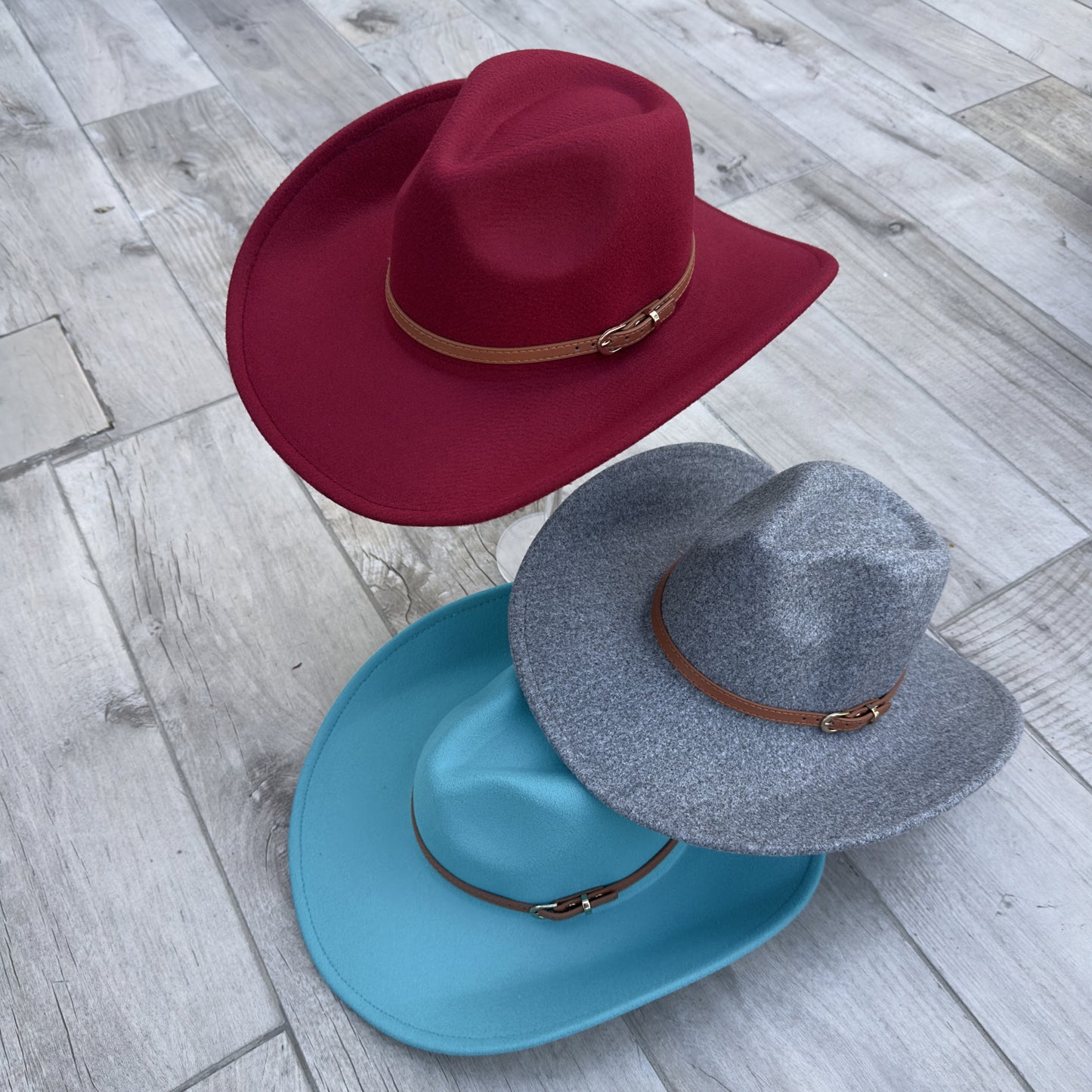 🤎 Vegan Cowboy Hat – Western Charm with Belt Detail