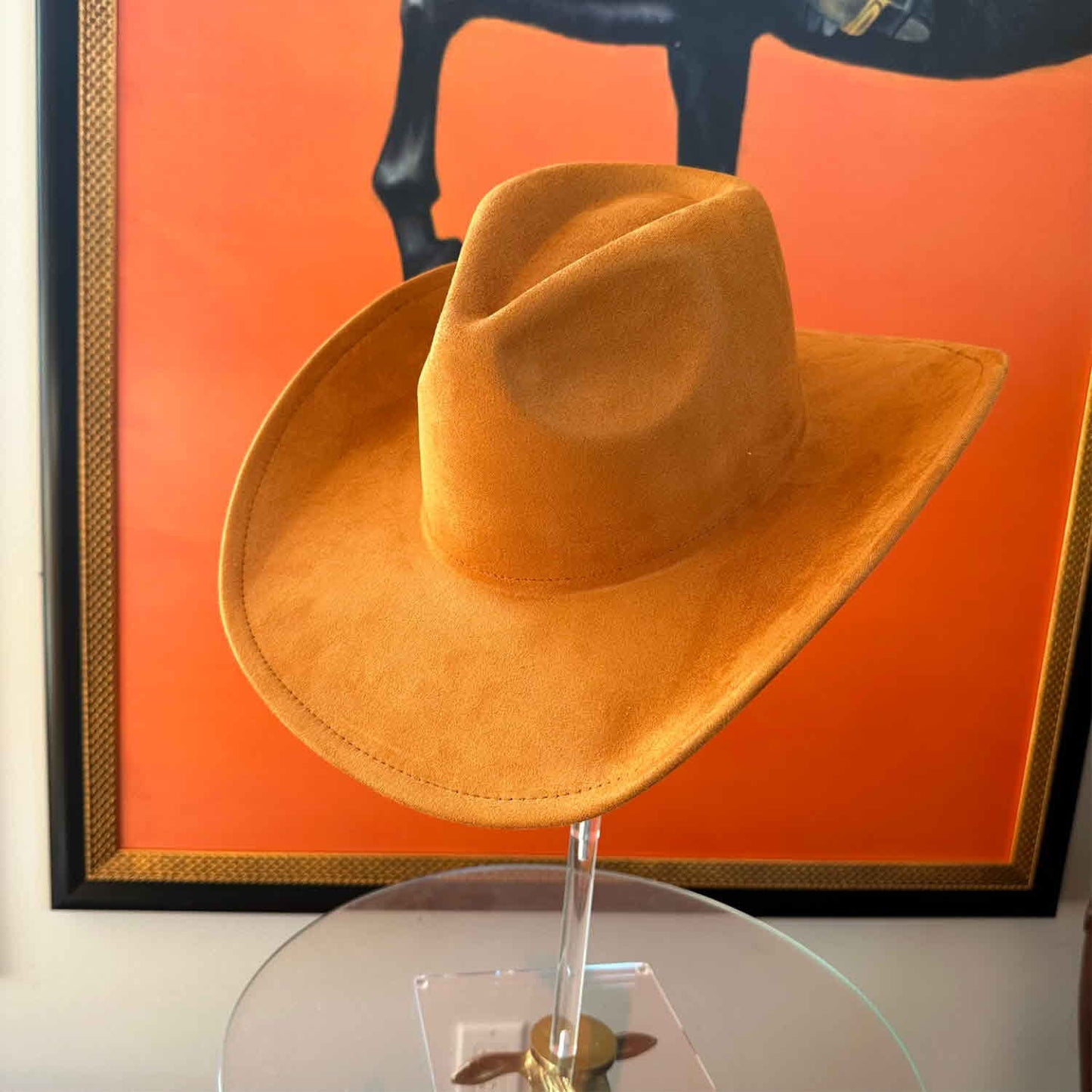 VEGAN SUEDE COWBOY HAT