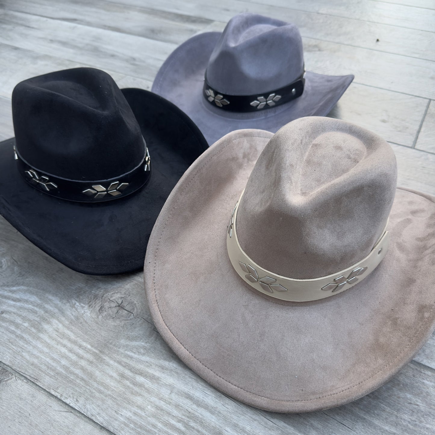Fashion Vegan Suede Cowboy Hat