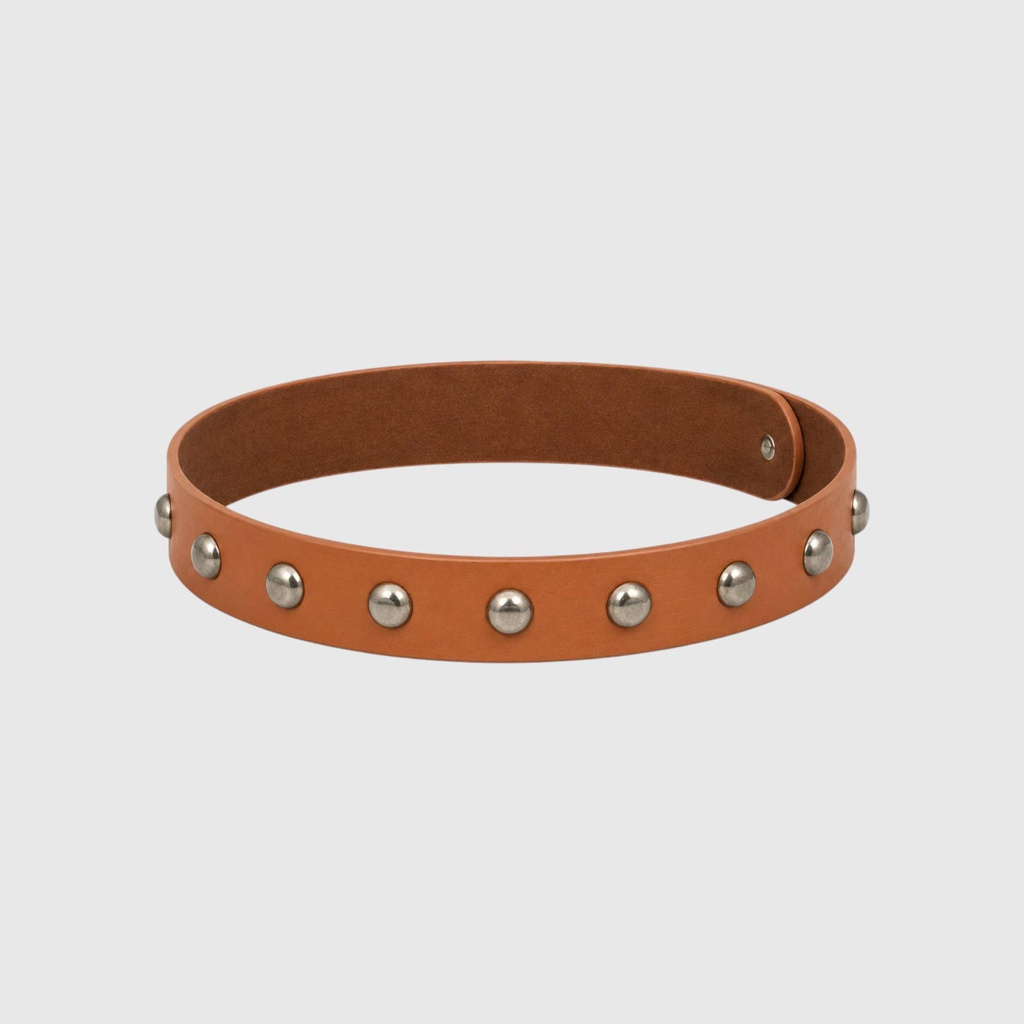 Western Round Stud Faux Leather Hat Band