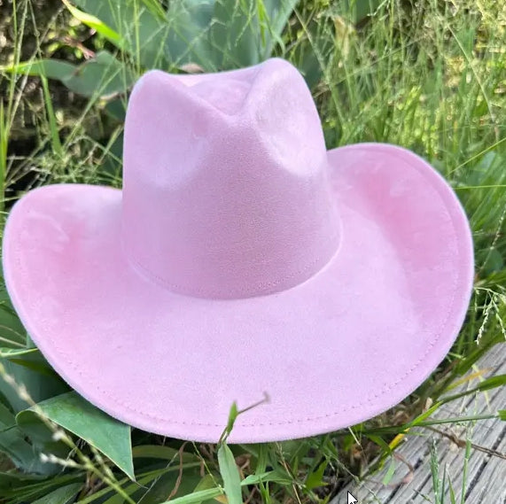 VEGAN SUEDE COWBOY HAT