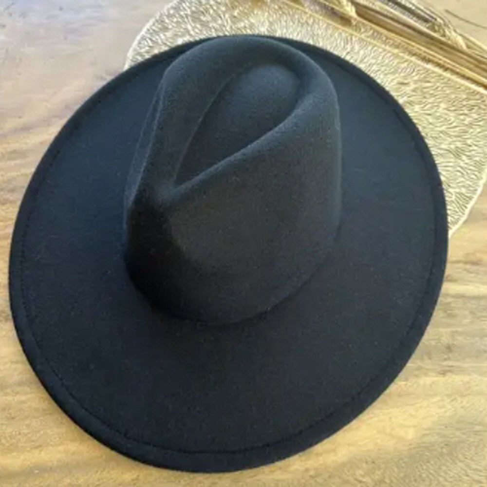 FASHION CLASSIC WIDE BRIM VEGAN FELT FEDORA