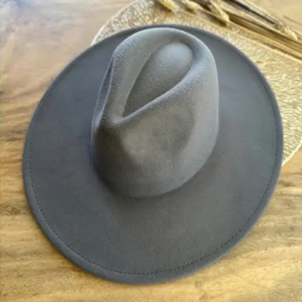 FASHION CLASSIC WIDE BRIM VEGAN FELT FEDORA