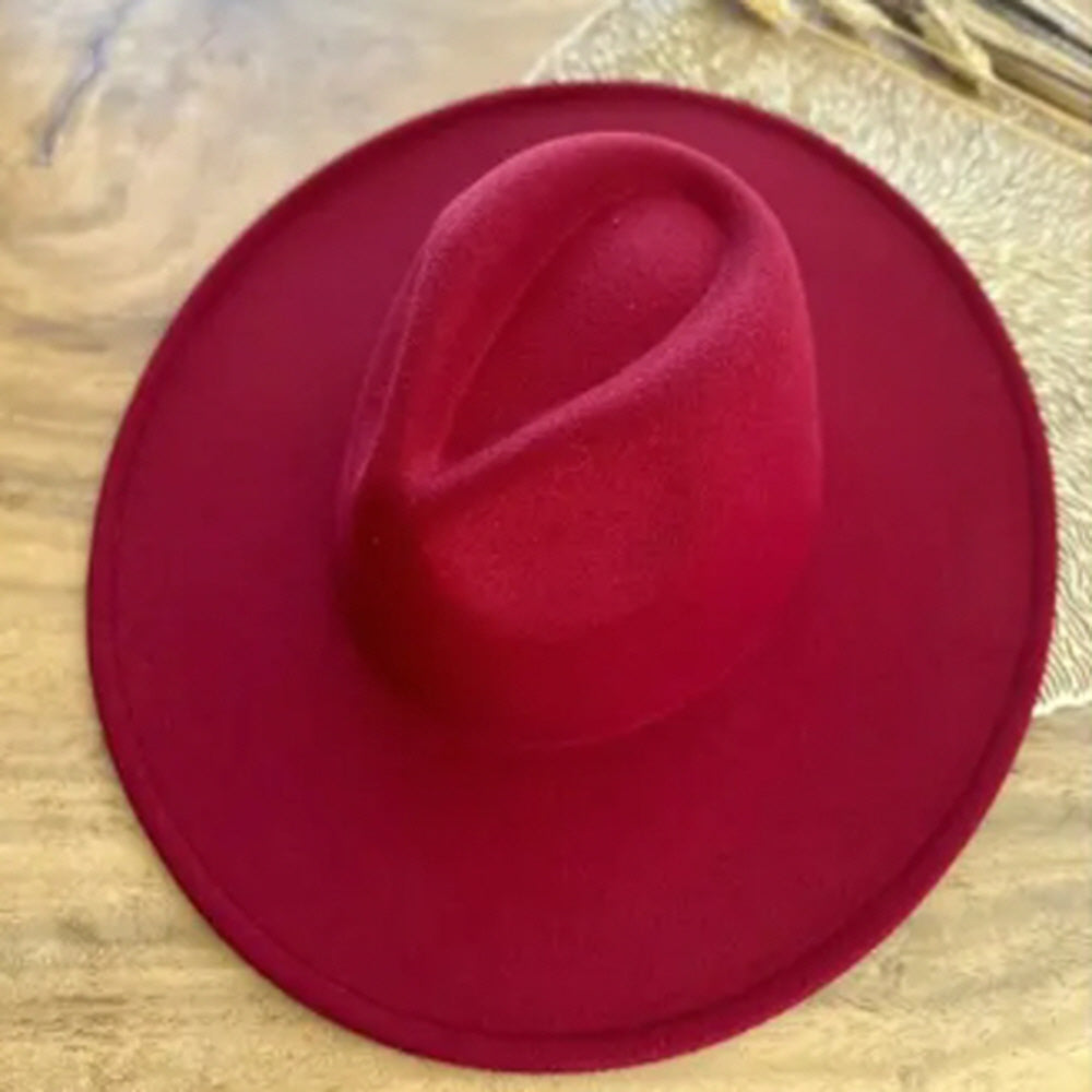 FASHION CLASSIC WIDE BRIM VEGAN FELT FEDORA