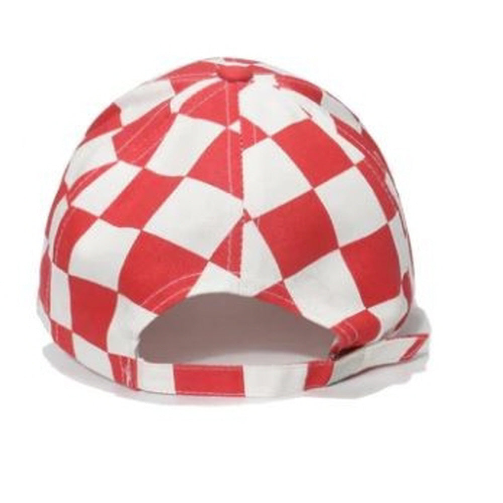 CHECKER PLAID PRINT CAP HAT