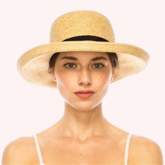 Fine Paper Braid Kettle Hat – Packable UPF 50+ Sun Hat