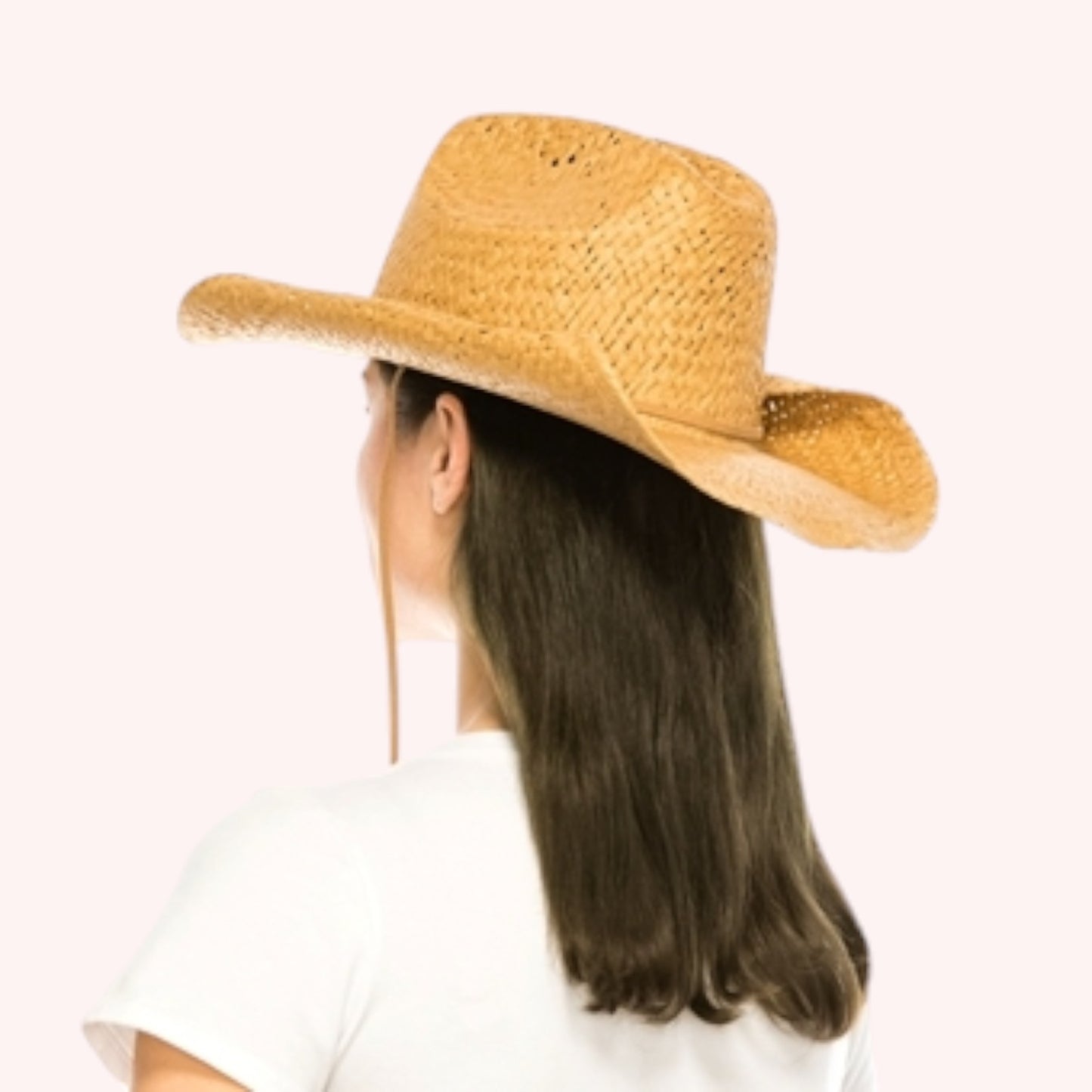 Handwoven Straw Cowboy Hat – Shapeable & Unisex Design