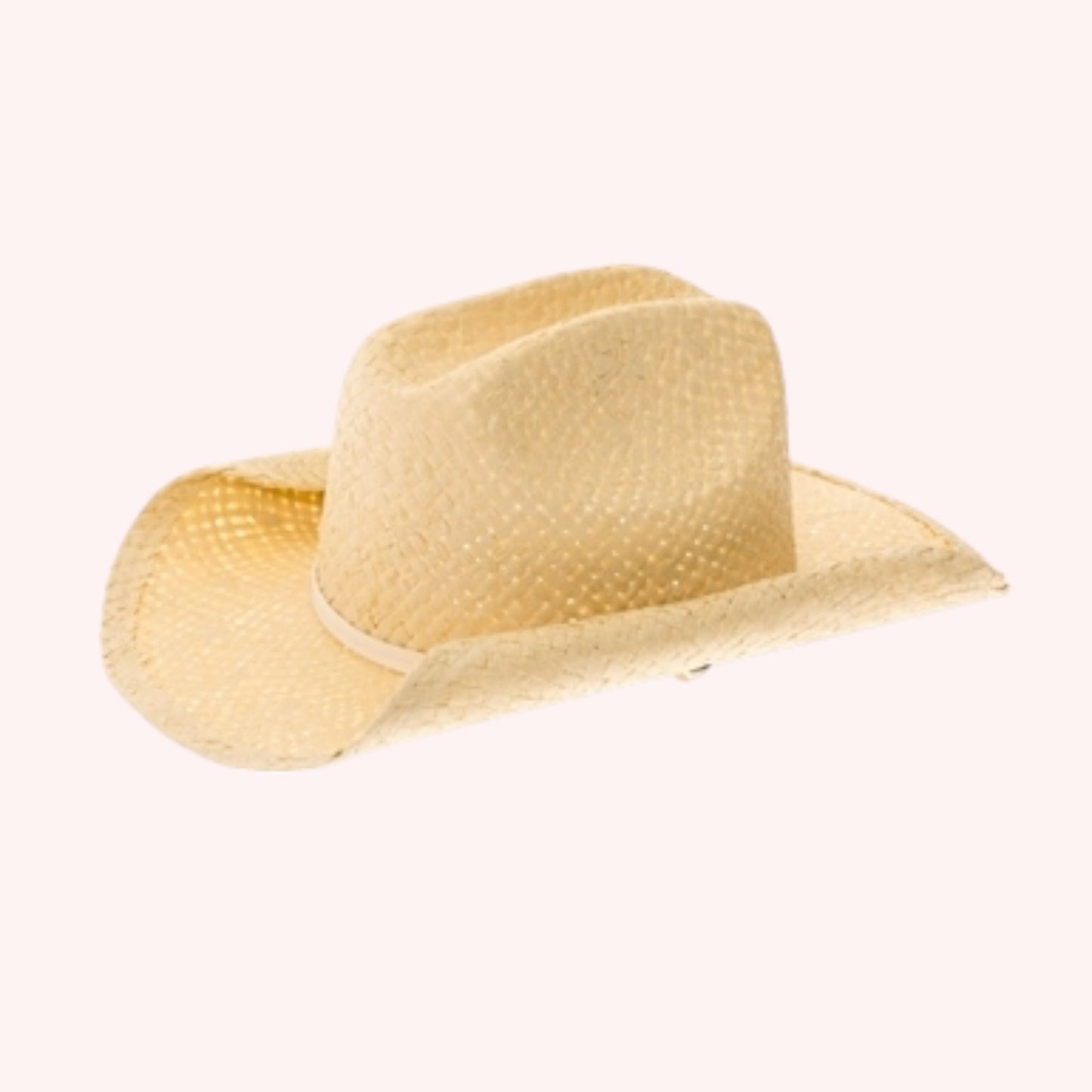 Handwoven Straw Cowboy Hat – Shapeable & Unisex Design