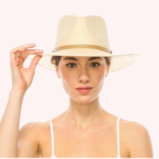 Handwoven Toyo Straw Panama Hat – Timeless & Elegant