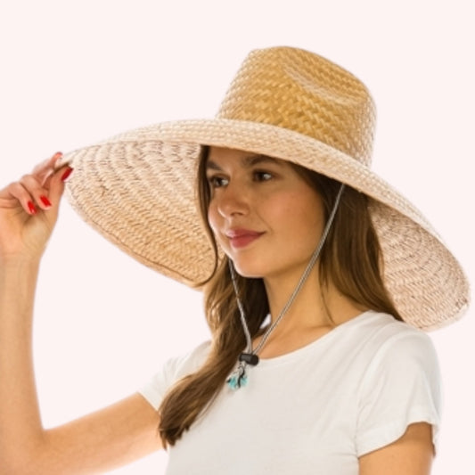 Oversized Palm Leaf Lifeguard Hat – Maximum Sun Protection