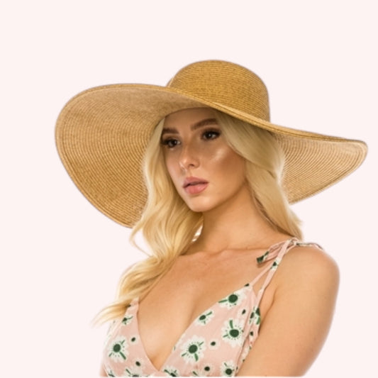 Six-Inch Brim Perfect Straw Hat – Chic, UPF 50+ & Packable