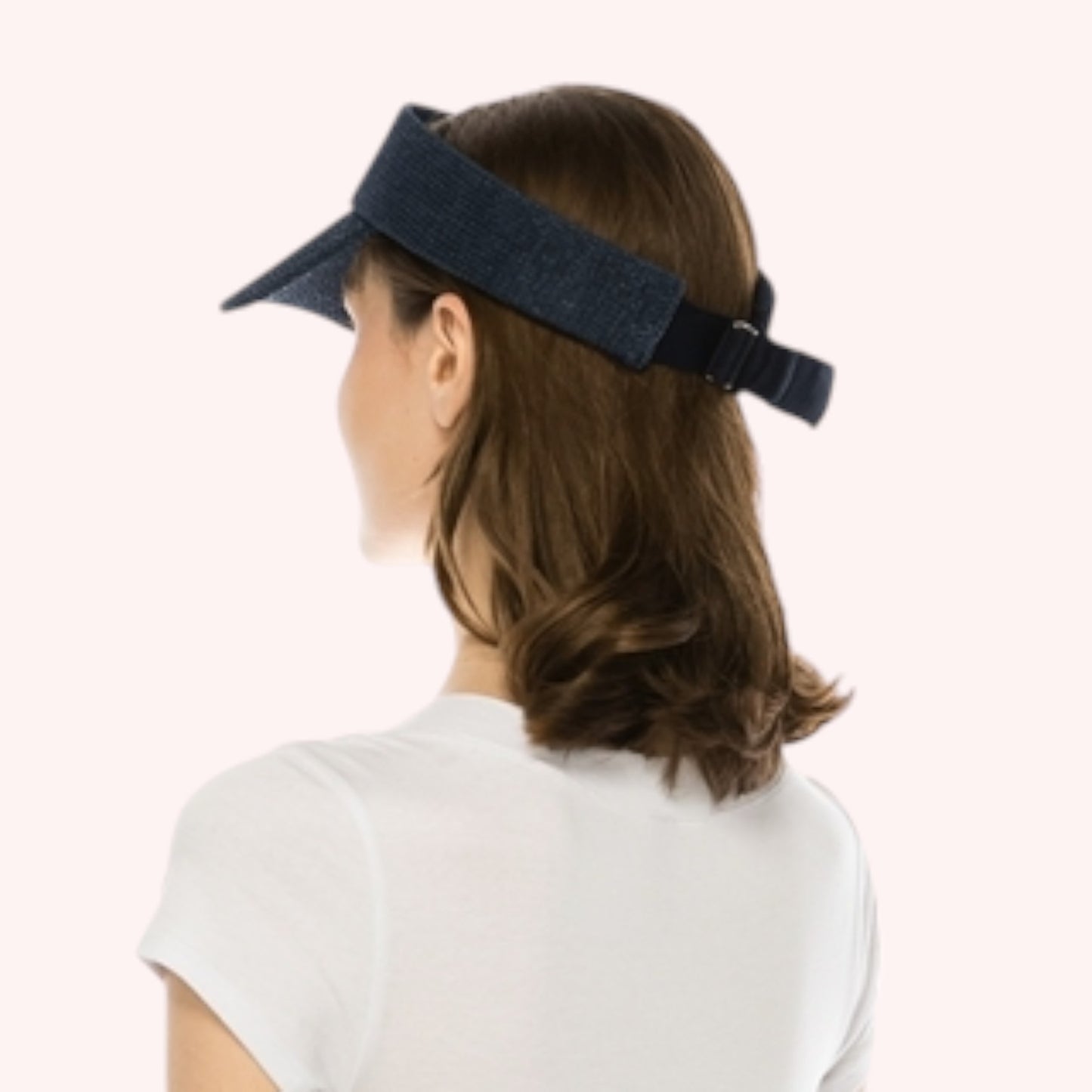 Sporty Straw Visor – Lightweight, Breathable & Adjustable