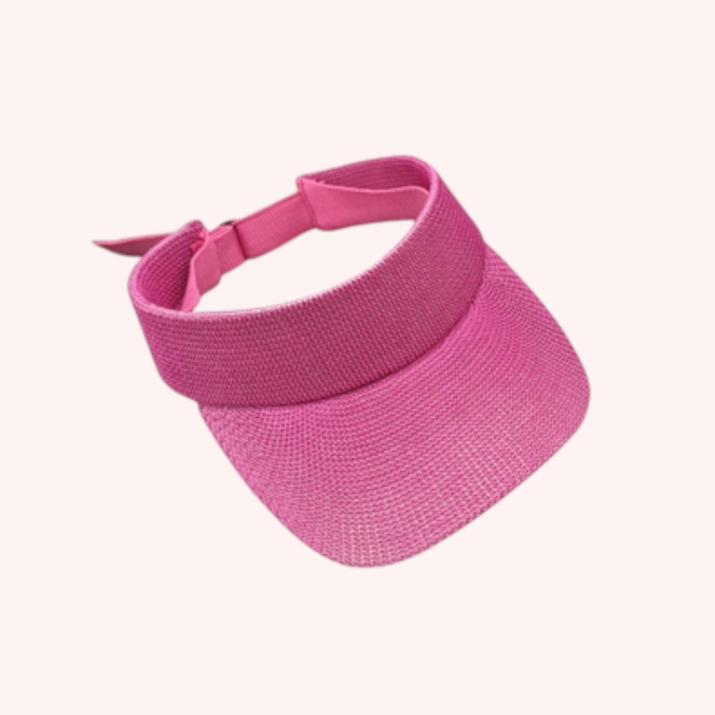 Sporty Straw Visor – Lightweight, Breathable & Adjustable