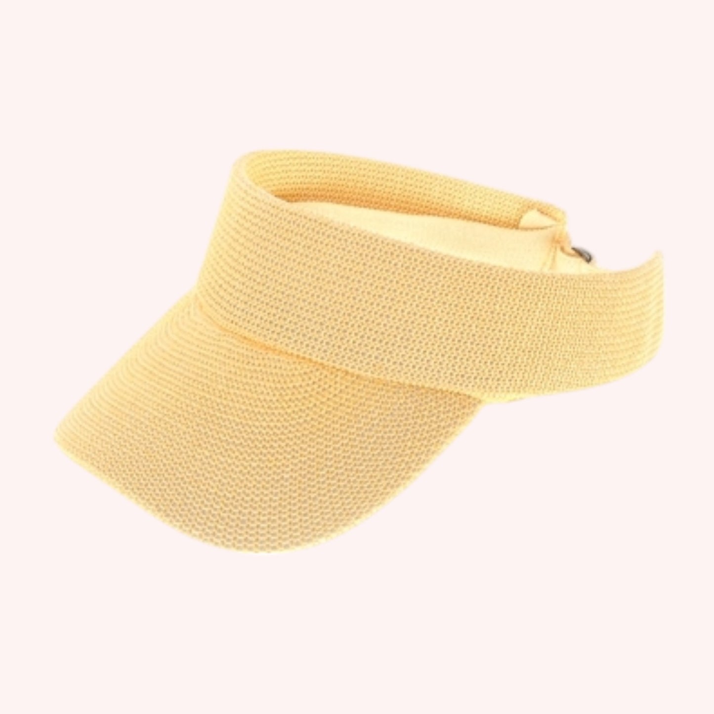 Sporty Straw Visor – Lightweight, Breathable & Adjustable