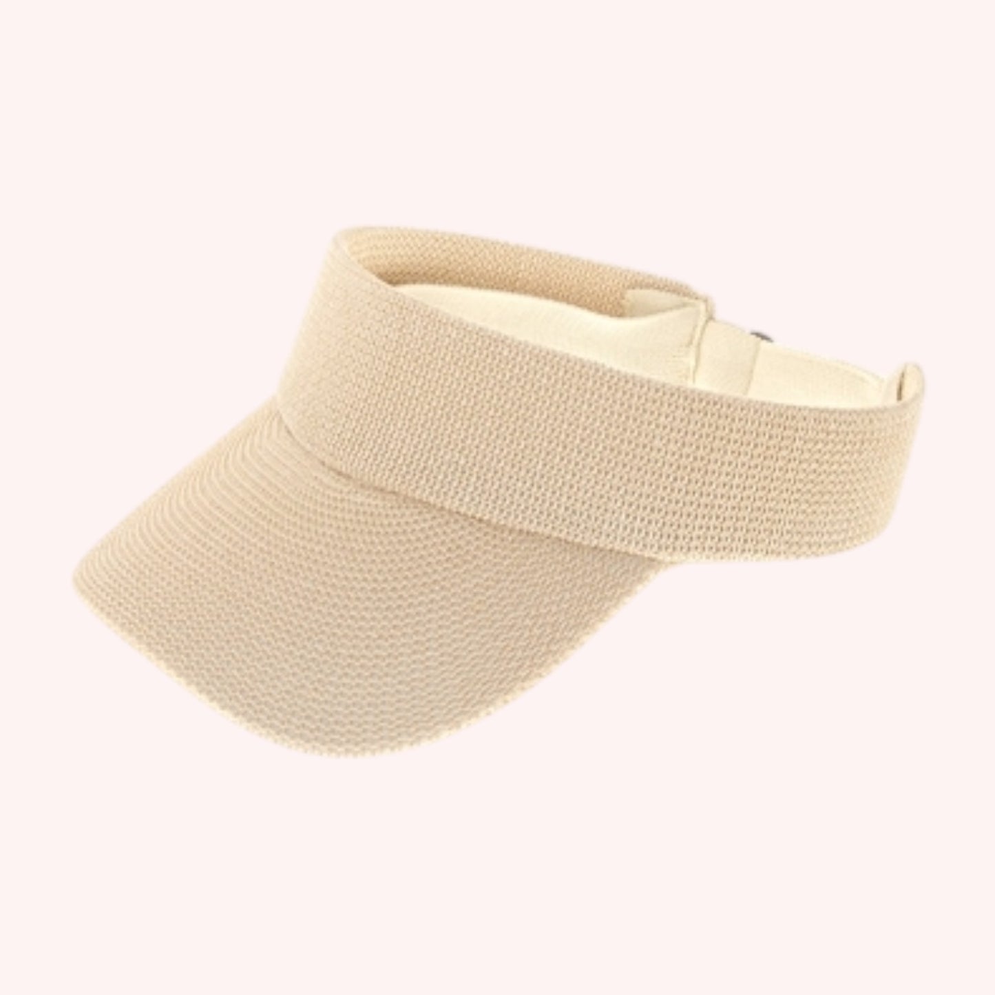 Sporty Straw Visor – Lightweight, Breathable & Adjustable