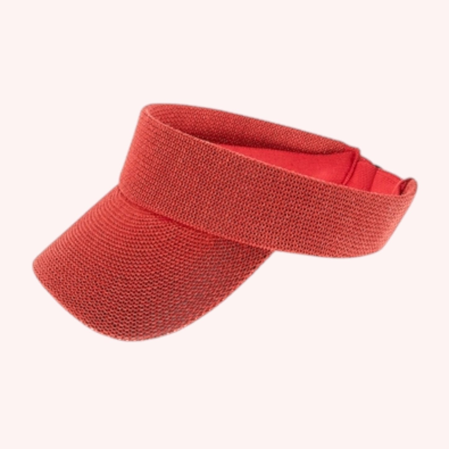 Sporty Straw Visor – Lightweight, Breathable & Adjustable