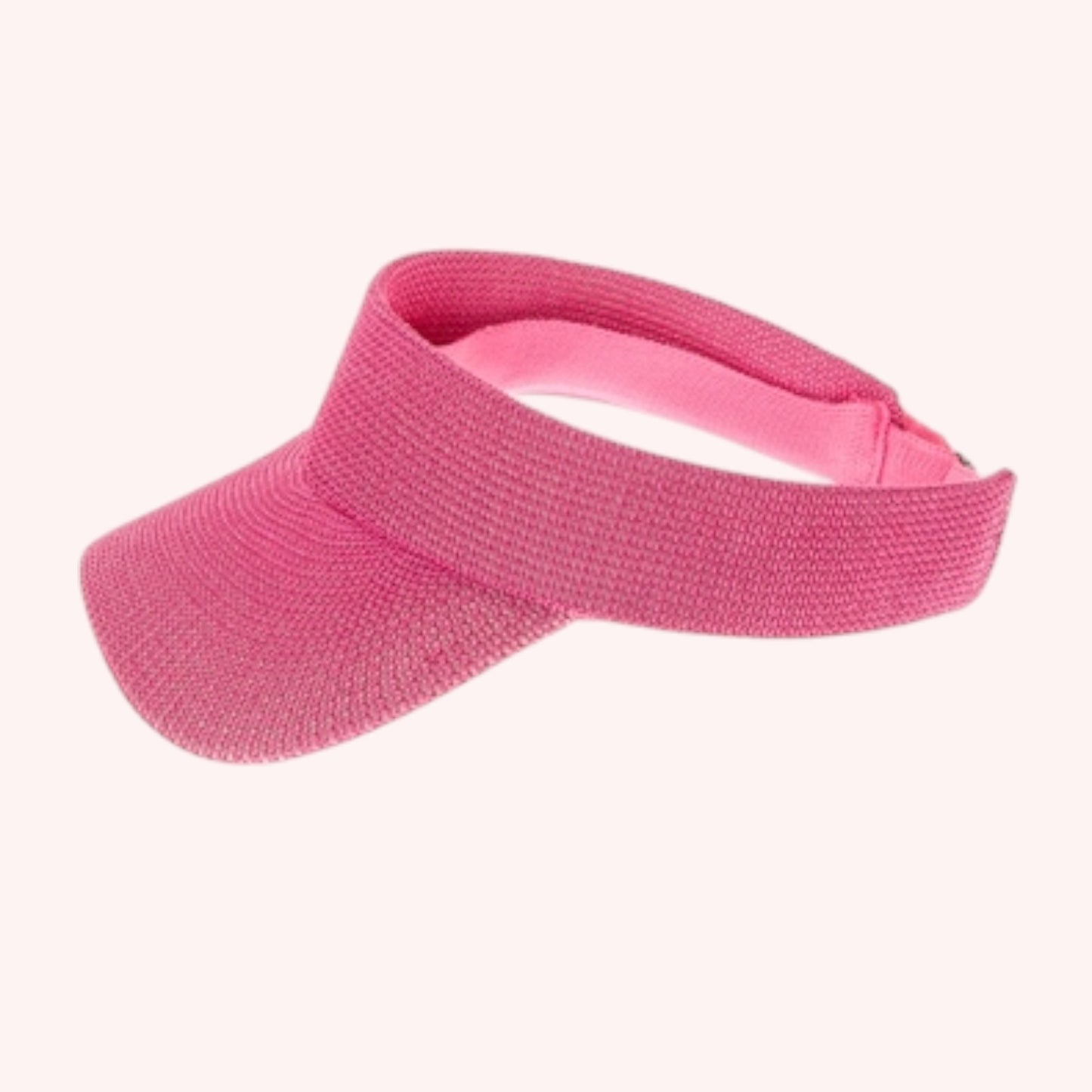 Sporty Straw Visor – Lightweight, Breathable & Adjustable