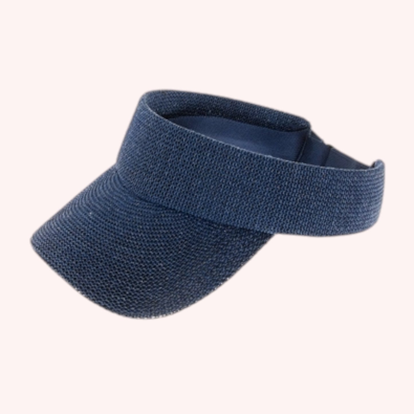 Sporty Straw Visor – Lightweight, Breathable & Adjustable