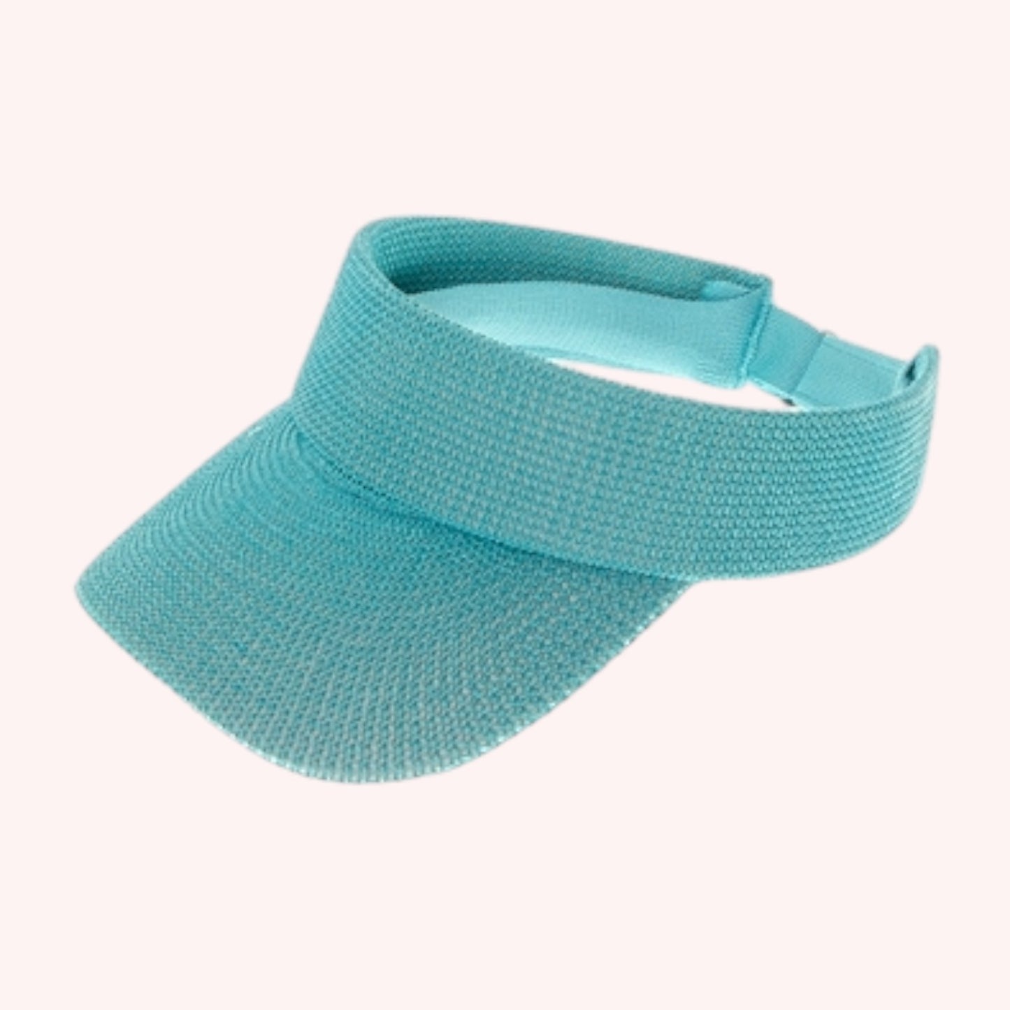 Sporty Straw Visor – Lightweight, Breathable & Adjustable