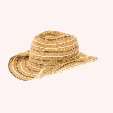 Kid’s Colorful Straw Cowboy Hat – Packable & Adjustable