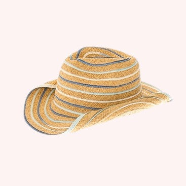 Kid’s Colorful Straw Cowboy Hat – Packable & Adjustable