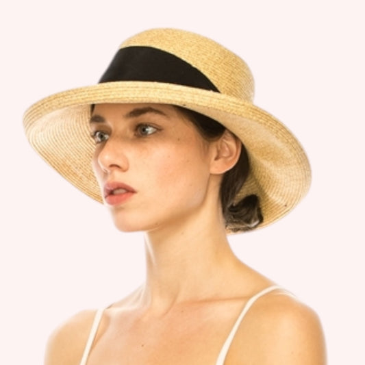 Fine Paper Braid Kettle Hat – Packable & Elegant Sun Hat