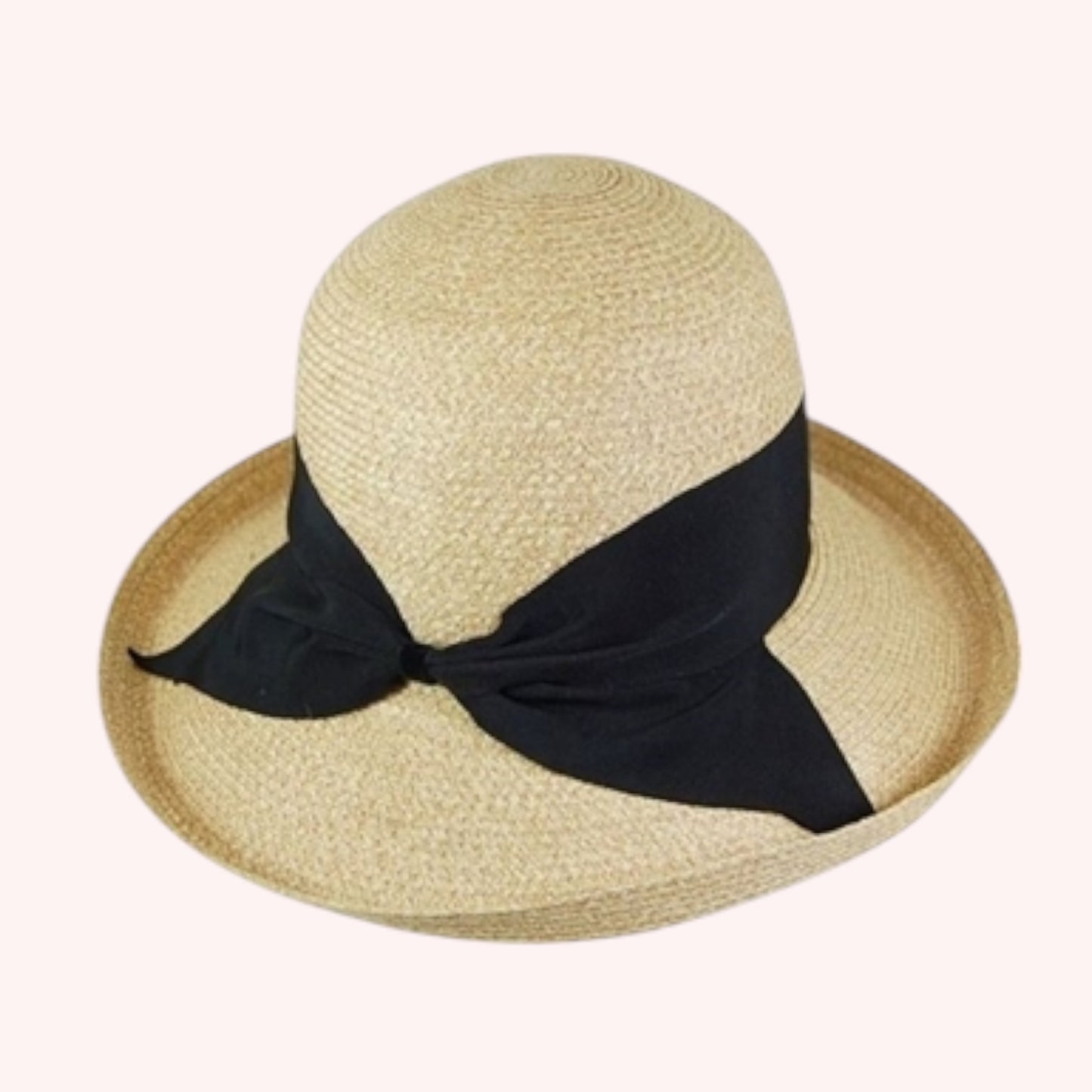 Fine Paper Braid Kettle Hat – Packable & Elegant Sun Hat