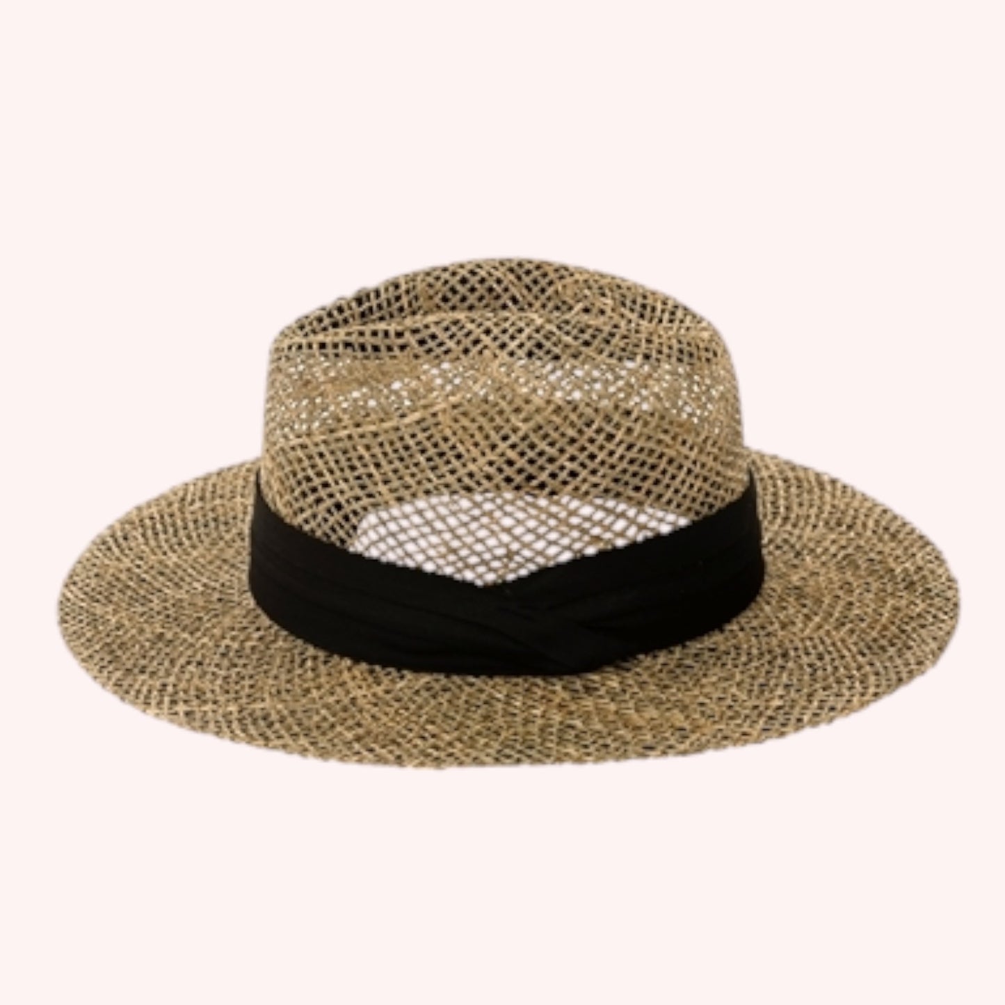 Men’s Seagrass Straw Panama Hat – Classic & Sun-Safe