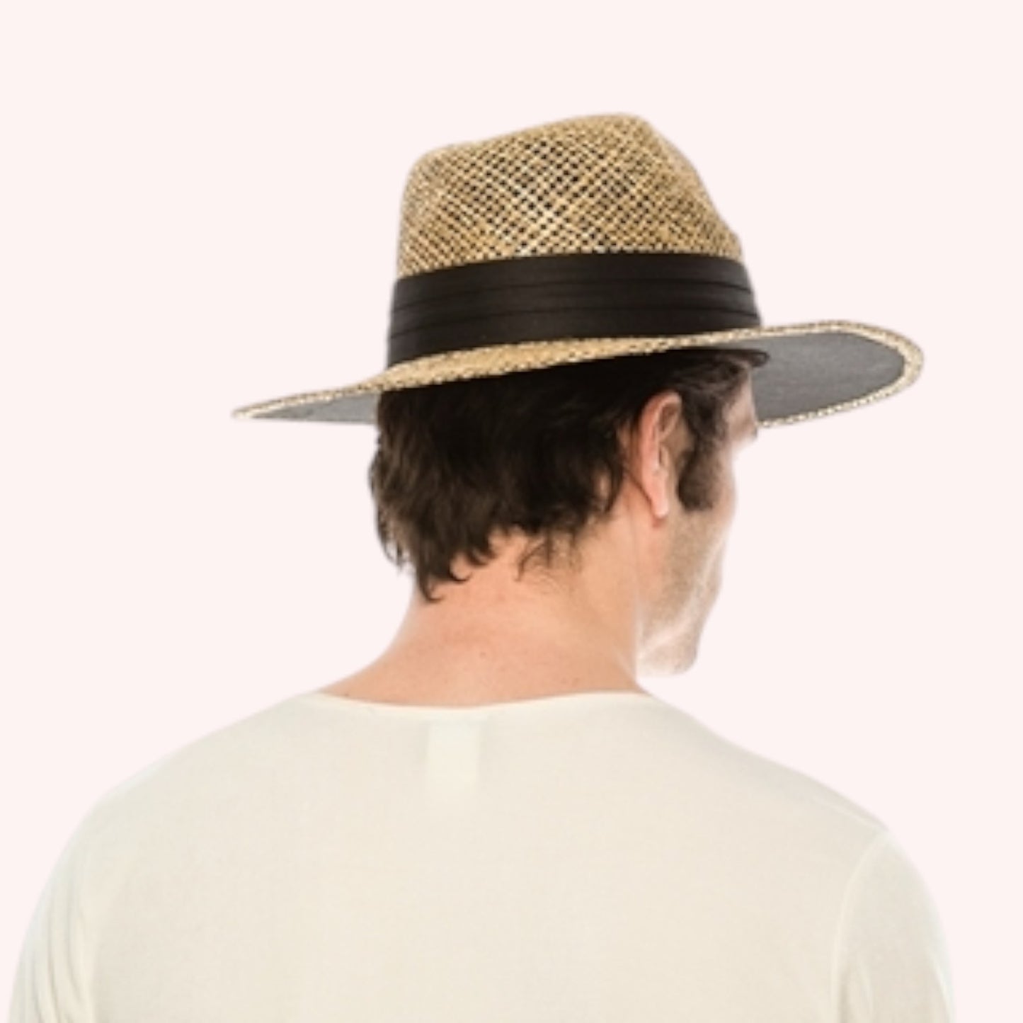 Men’s Seagrass Straw Panama Hat – Classic & Sun-Safe