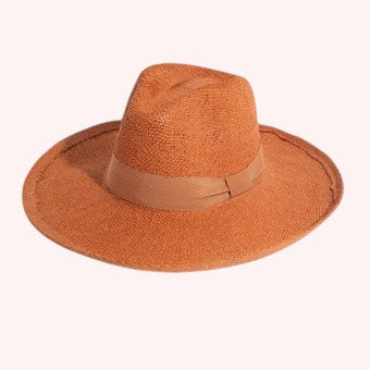 Braided Embroidery Striped Brim floppy  Sun Hat