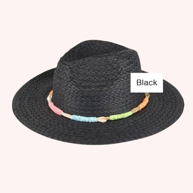 Multi-Color Straw Band Hat – Stylish & Sun-Safe