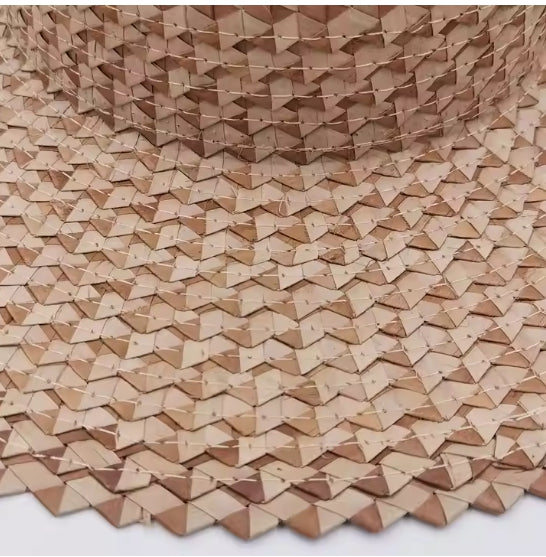 Sculpted Shade Visor — Wide Brim Woven Topless Hat