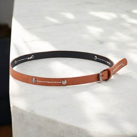 Hat Band – Textured Faux Leather w/ Stitching