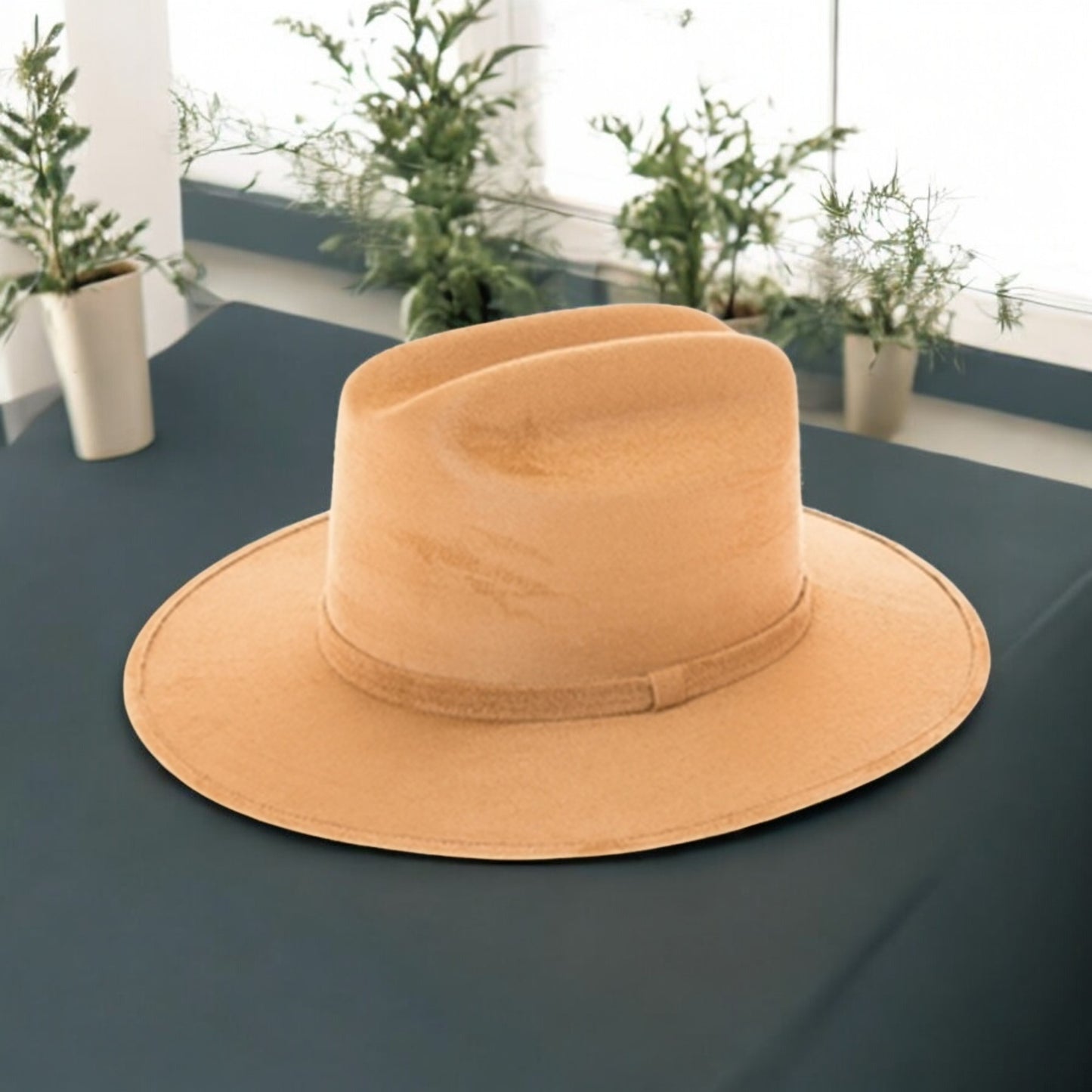 Flat Brim Cowboy in Premium Suede