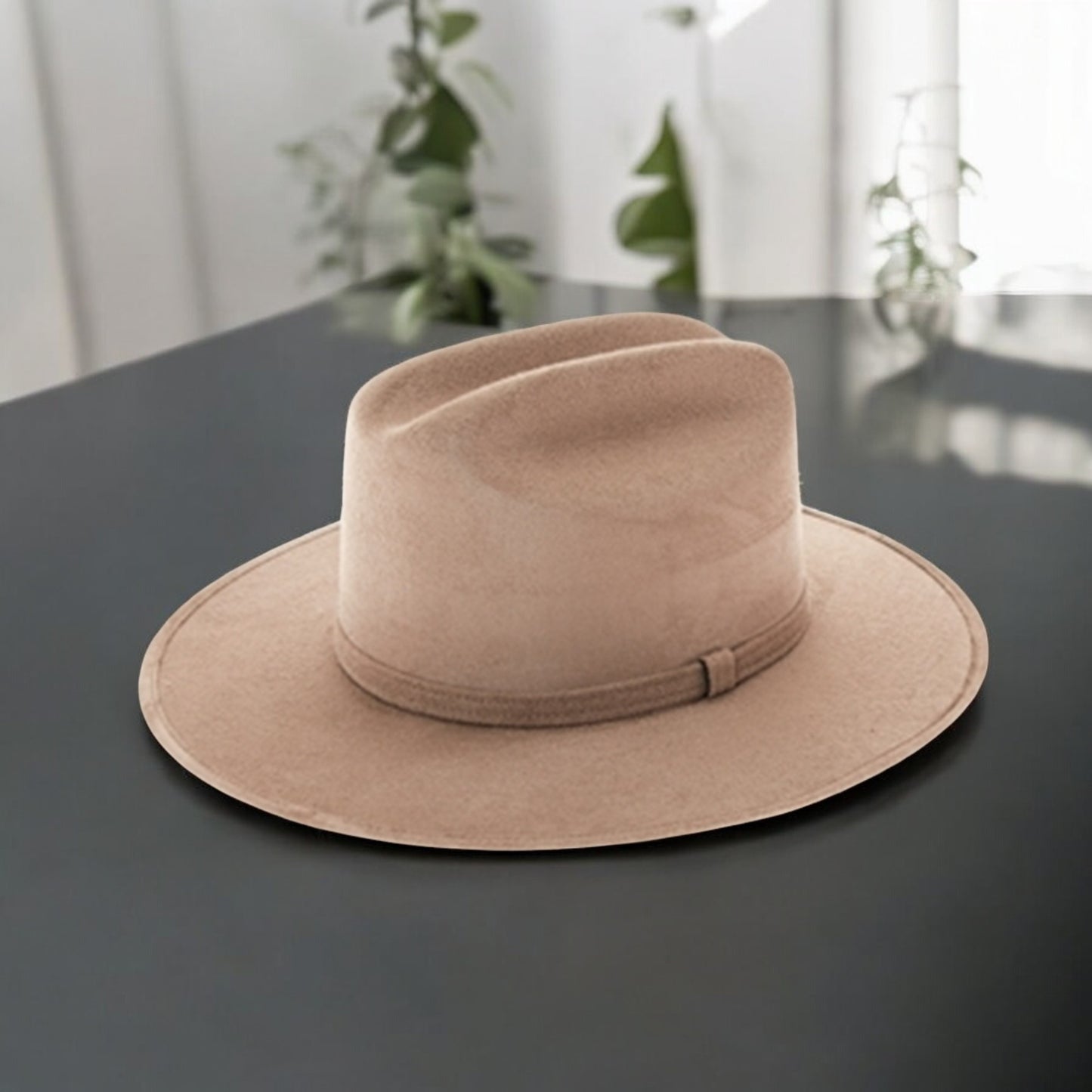 Flat Brim Cowboy in Premium Suede