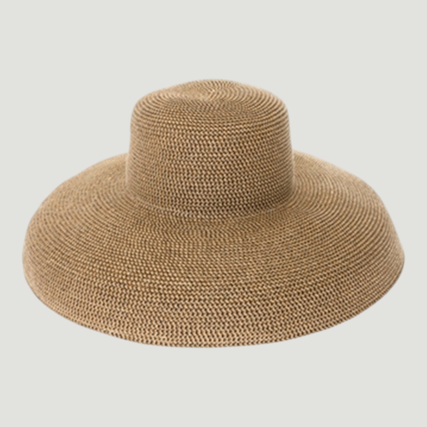 UPF 50+ Packable Straw Bucket Hat | Waterproof Wide Brim Flat Top Sun Hat