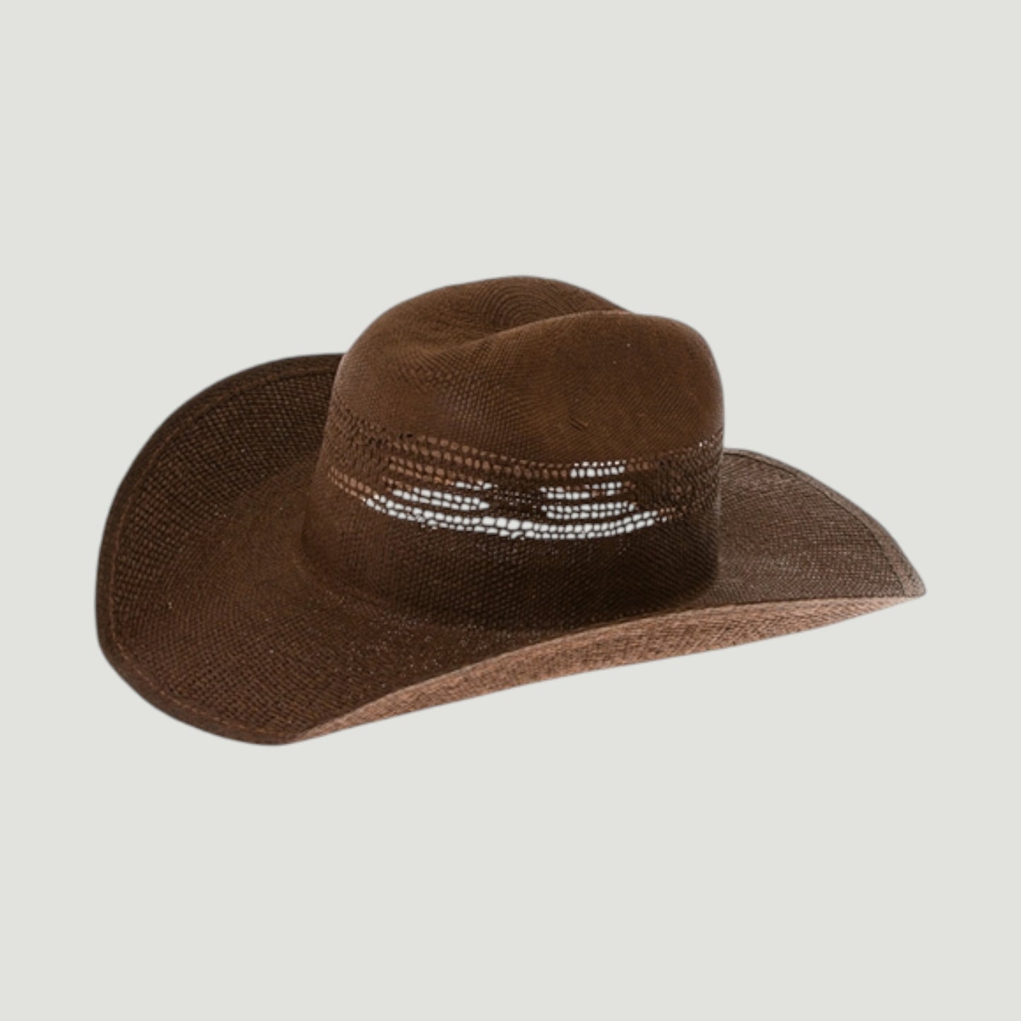 Woven Straw Vented Cowboy Hat – Structured Summer Western Hat | 4 Colo