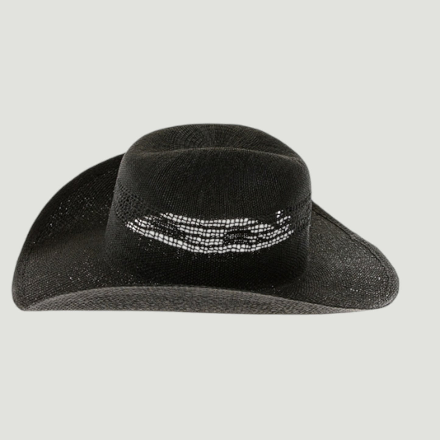 Woven Straw Vented Cowboy Hat – Structured Summer Western Hat | 4 Colo
