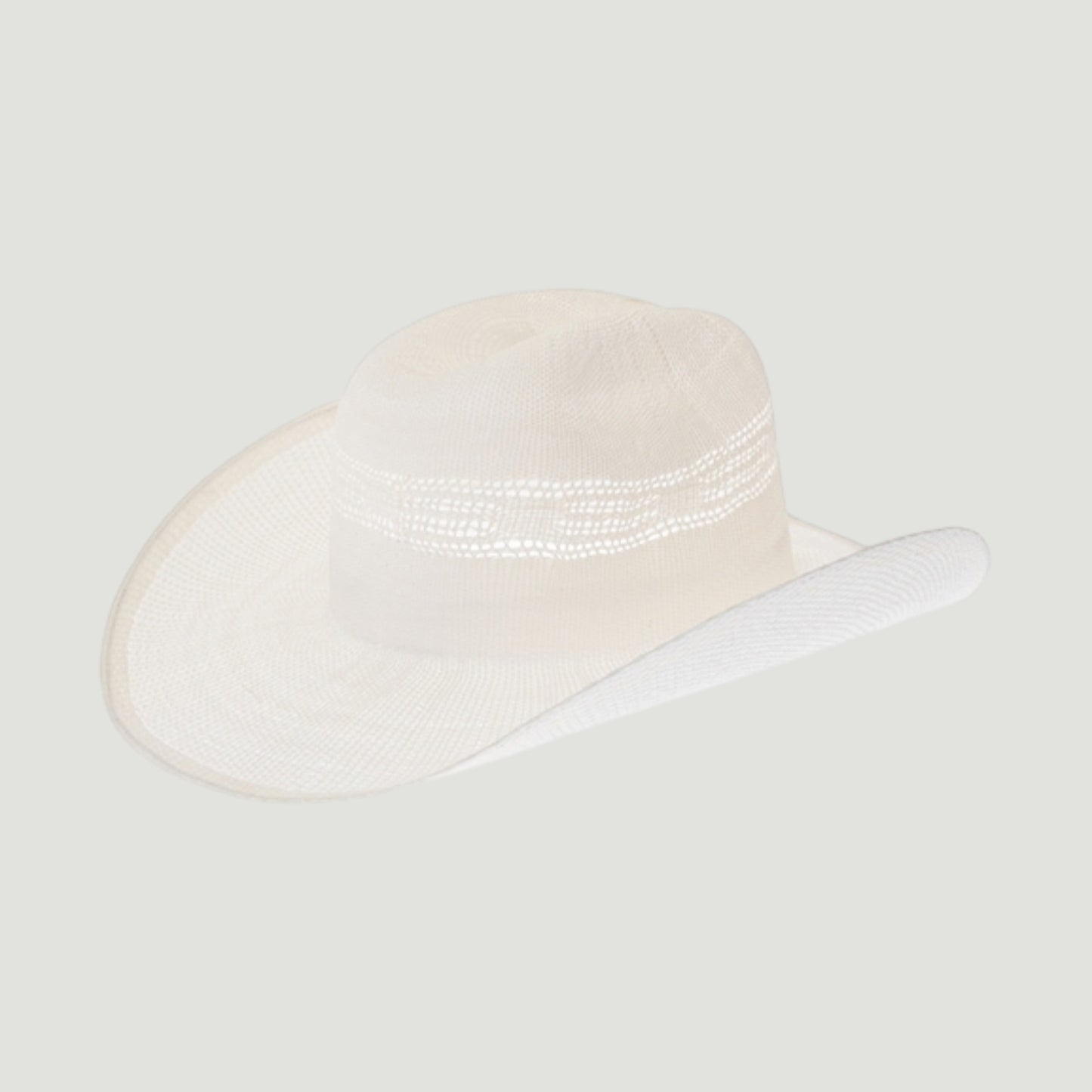 Woven Straw Vented Cowboy Hat – Structured Summer Western Hat | 4 Colo