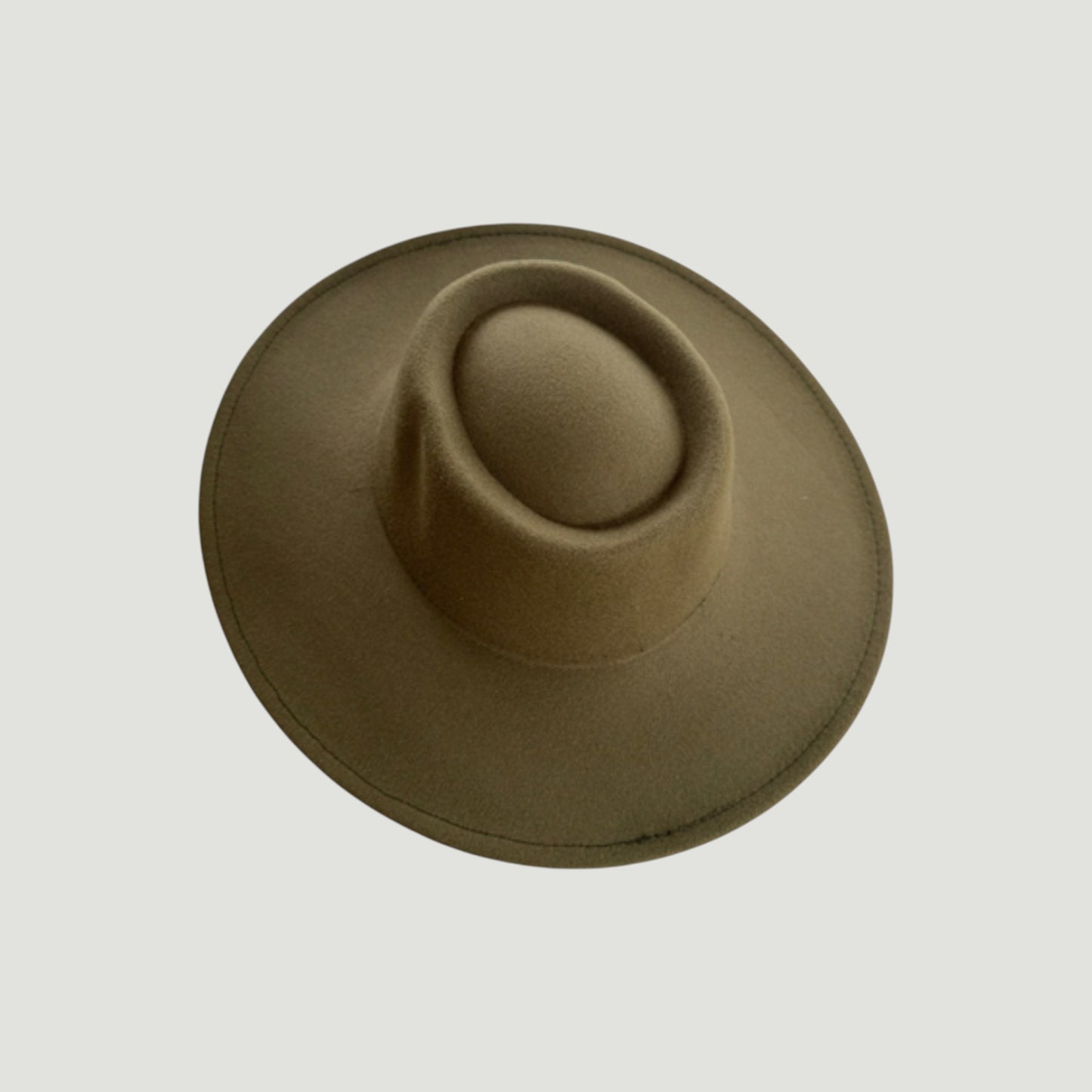 Vegan Felt Gambler Hat | Wide Brim Western
